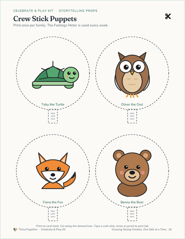 Sample stick puppet page